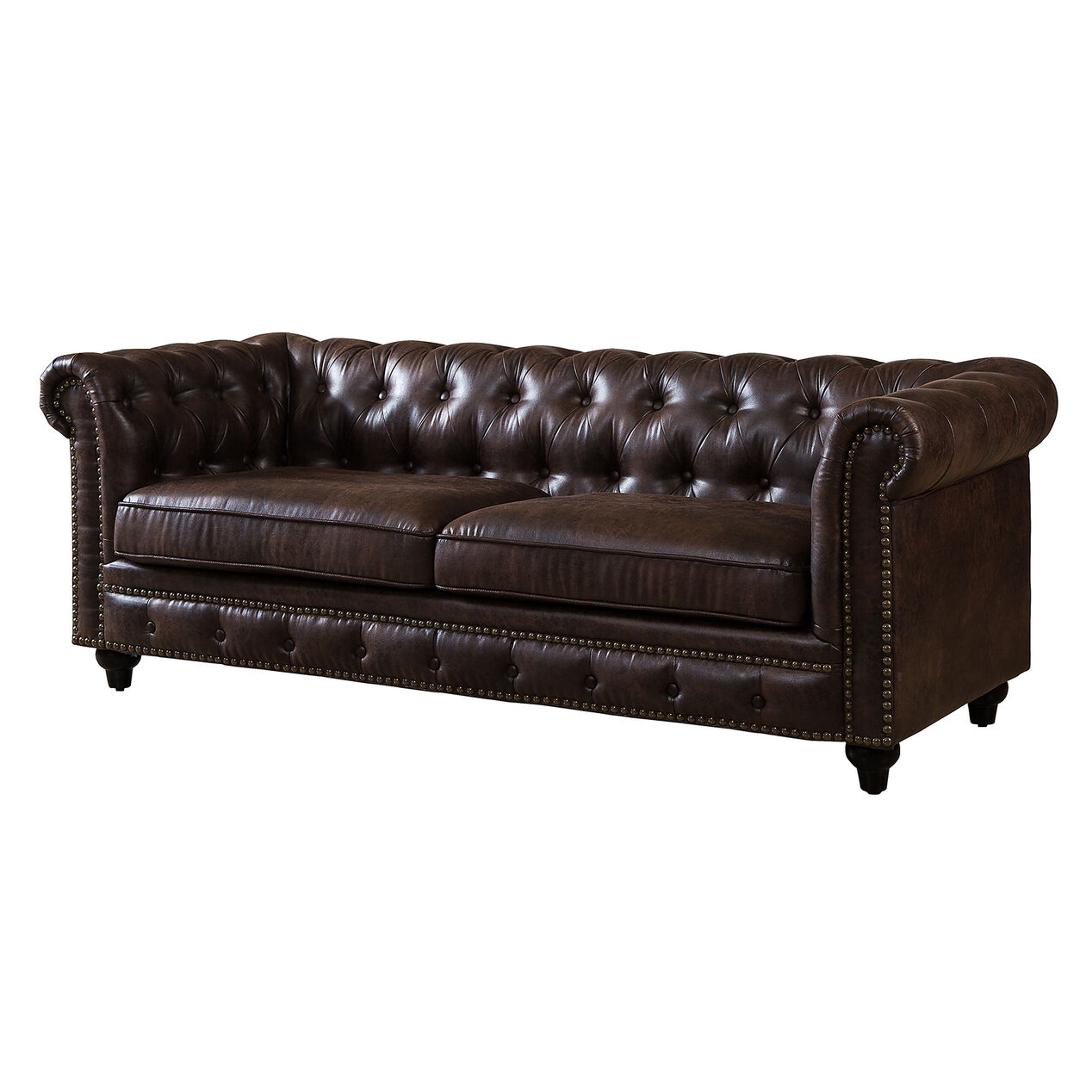 Chesterfield Brown Sofa At Home Chesterfield Brown Sofa At Home